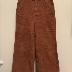 Wide-Leg Corduroy Pants in Brown for Women